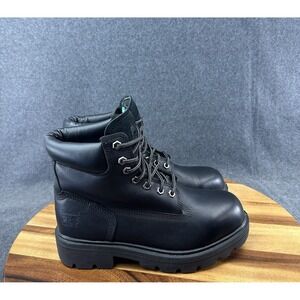 Timberland PRO Mens 6.5 Black Leather Sawhorse 6" Composite Work Boots A5TF3